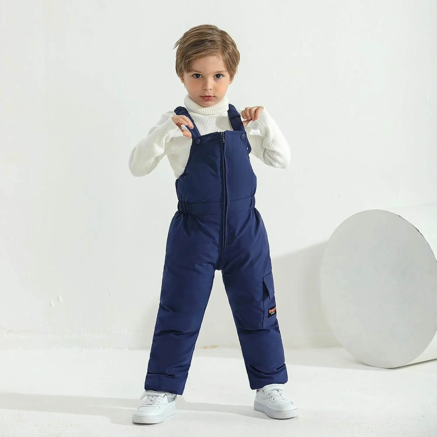 Weixinbuy Toddler Snow Pants Baby Boy Girl Winter Clothes Down Puffer Coat Waterproof Warm Snow Ski Bib Overalls Snowsuit