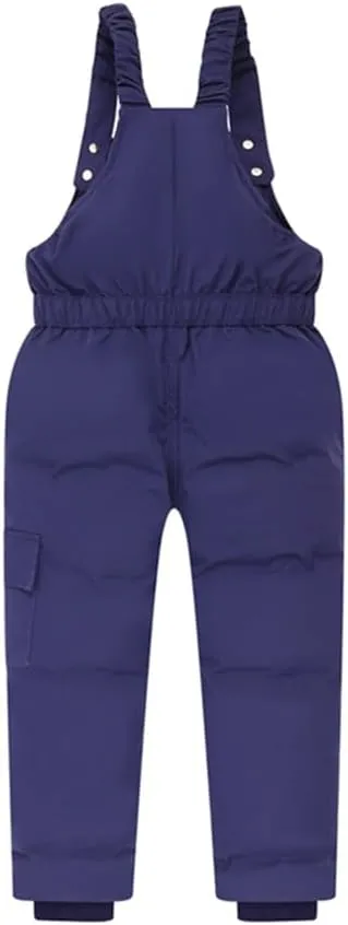 Weixinbuy Toddler Snow Pants Baby Boy Girl Winter Clothes Down Puffer Coat Waterproof Warm Snow Ski Bib Overalls Snowsuit