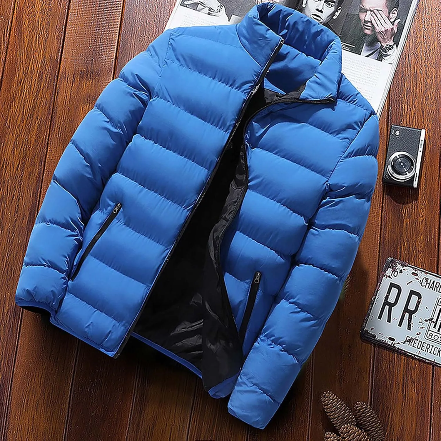 Winter Jackets for Men Puffer Jacket Men Lightweight Warm Puffy Windproof Waterproof Quilted Coat Down Jacket Men