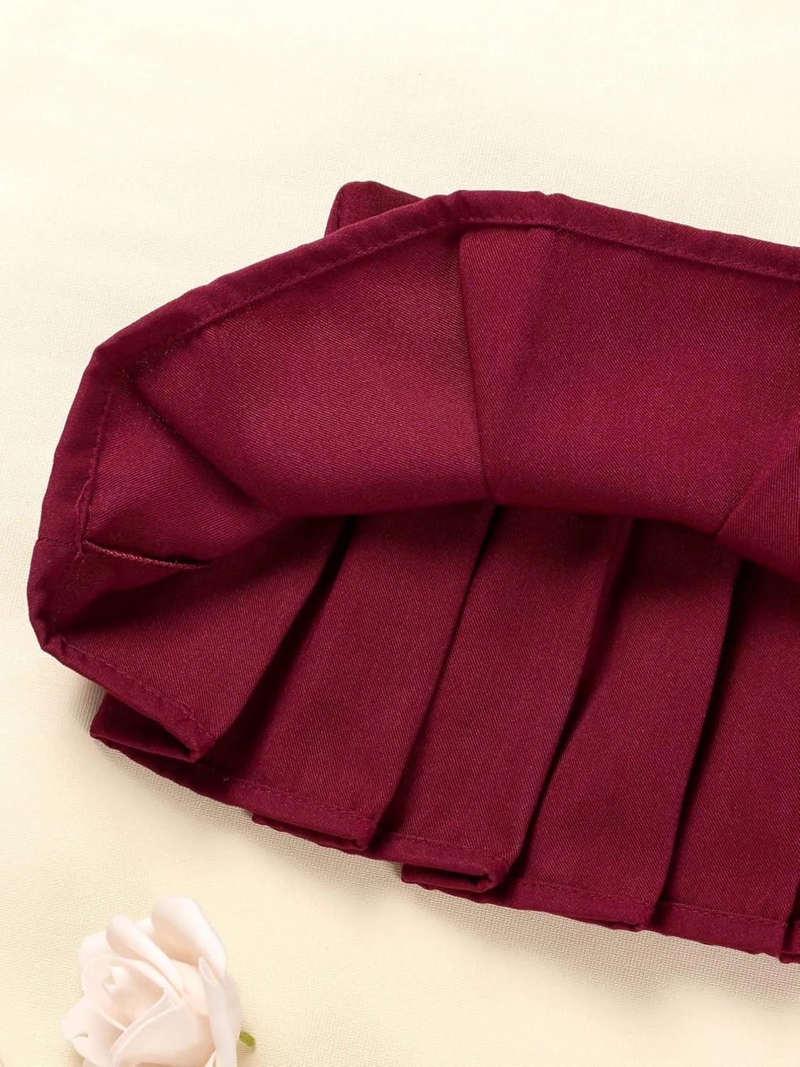 Women Micro Pleated Miniskirts Elastic Waistband Schoolgirls Cosplay Mini Skirts Fancy Clubwear