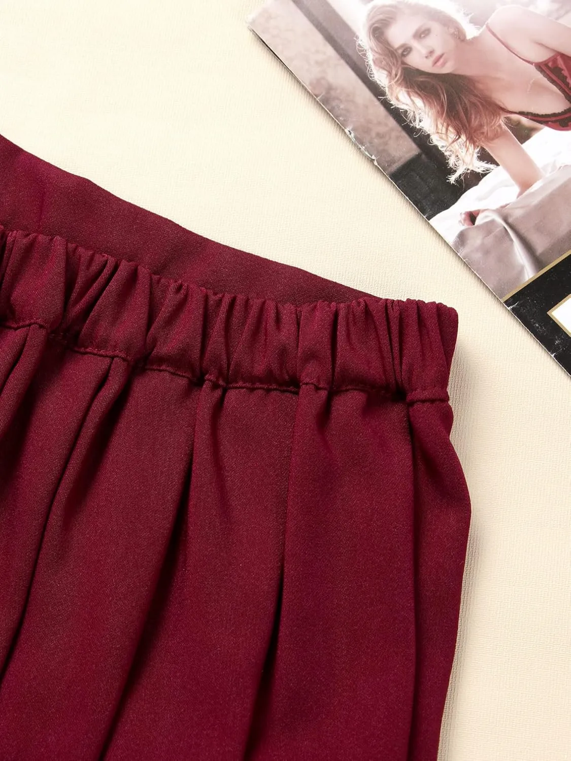 Women Micro Pleated Miniskirts Elastic Waistband Schoolgirls Cosplay Mini Skirts Fancy Clubwear