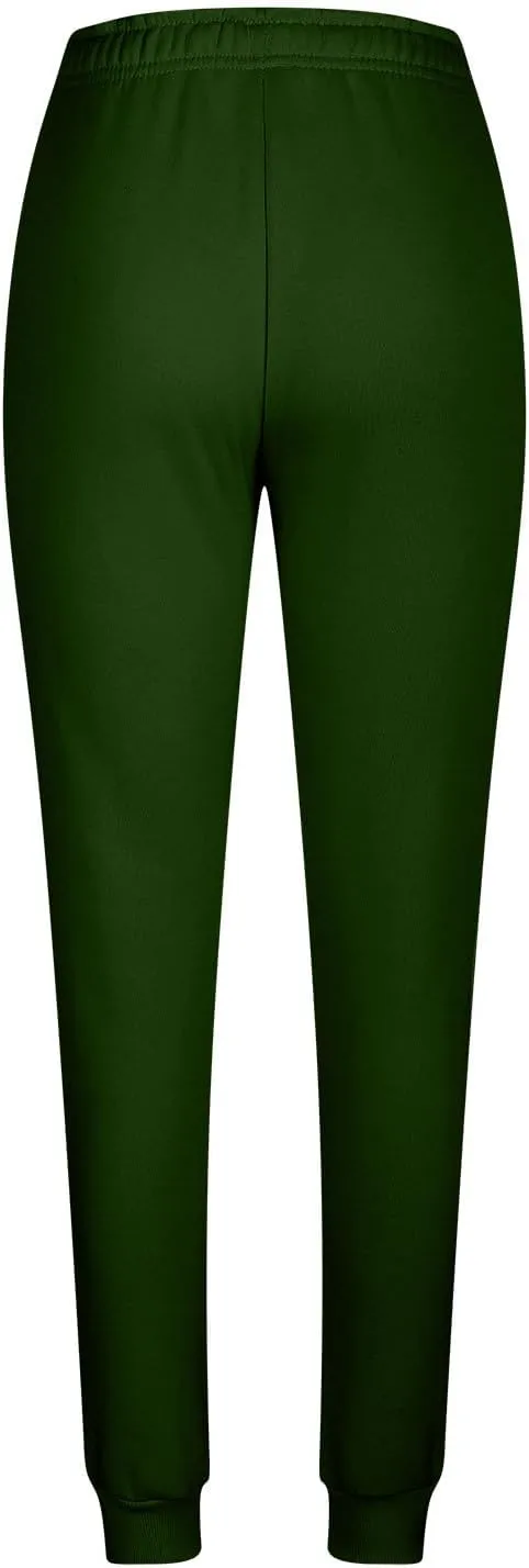 Women Sweatpants Lounge High Waisted Jogger Sweat Pants Baggy Drawstring Elastic Straight Leg Bottoms Trousers