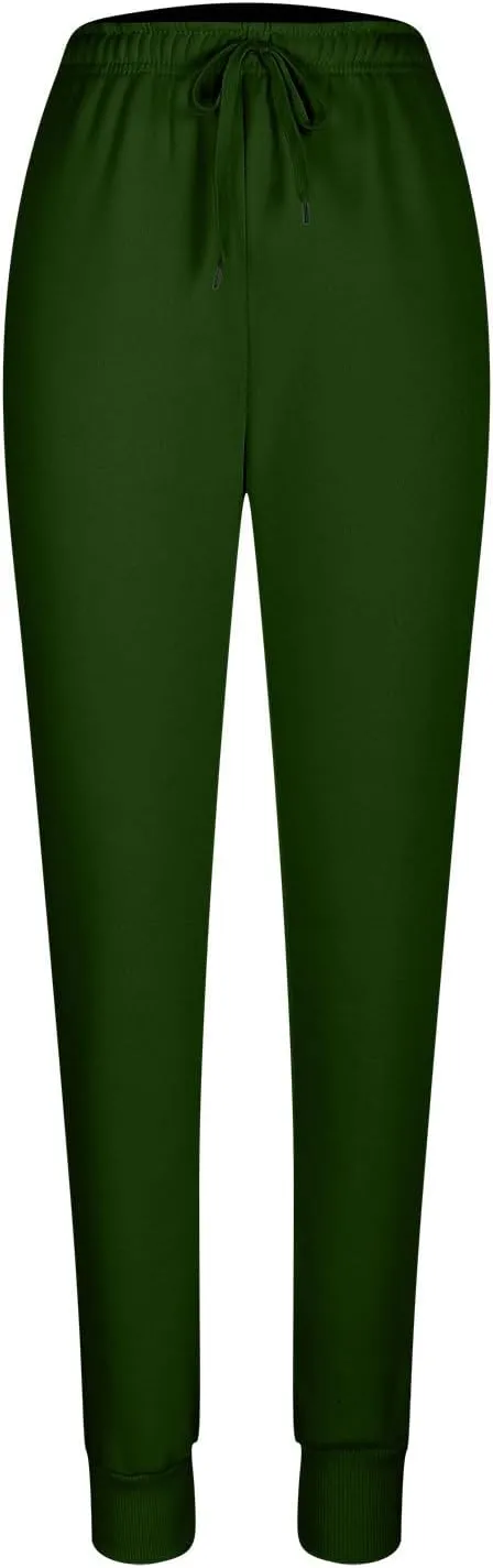 Women Sweatpants Lounge High Waisted Jogger Sweat Pants Baggy Drawstring Elastic Straight Leg Bottoms Trousers