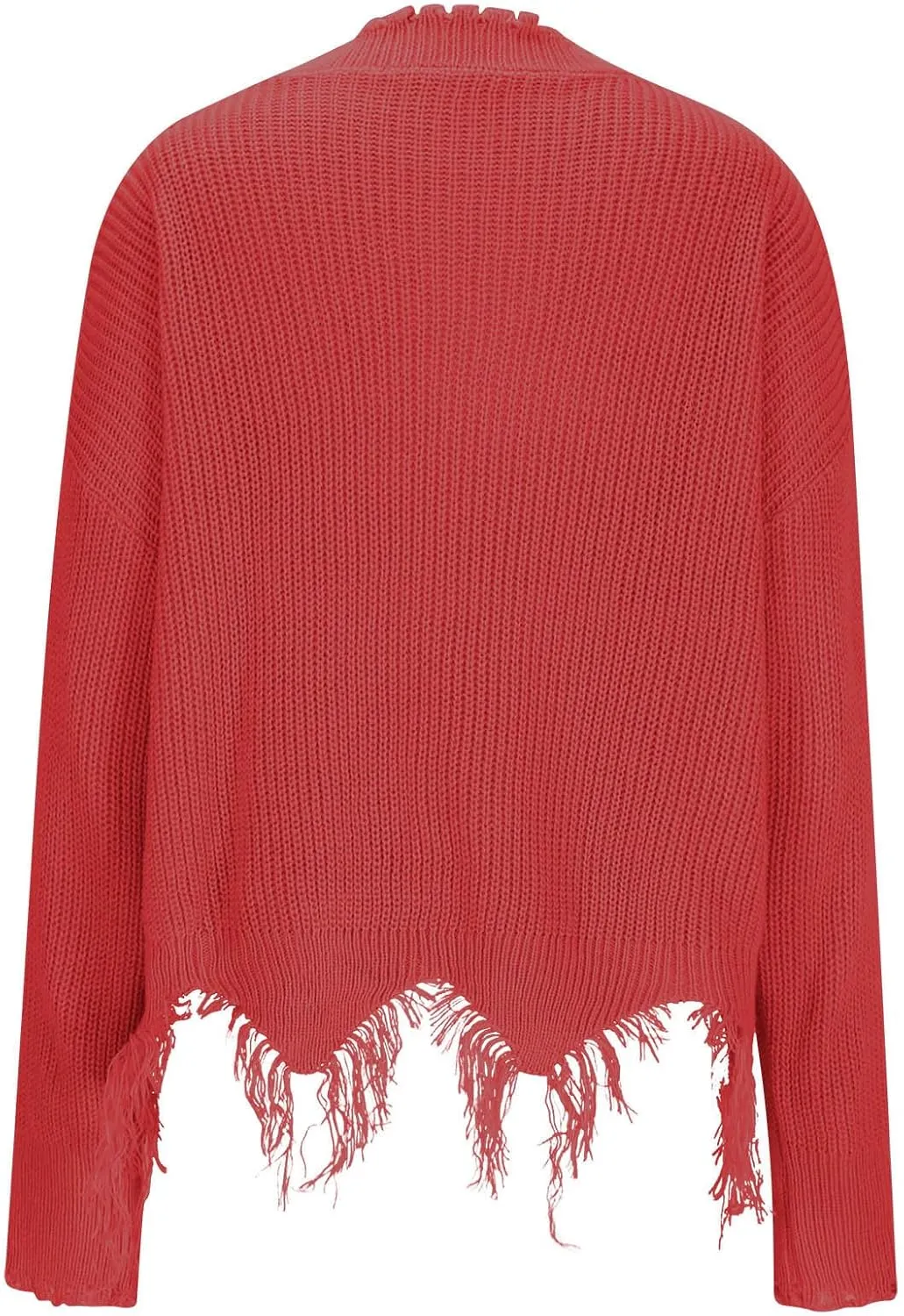 Womens Off The Shoulder V Neck Sweaters Cropped Casual Loose Chunky Knit Sweater Winter Spring Trendy Jumper Tops