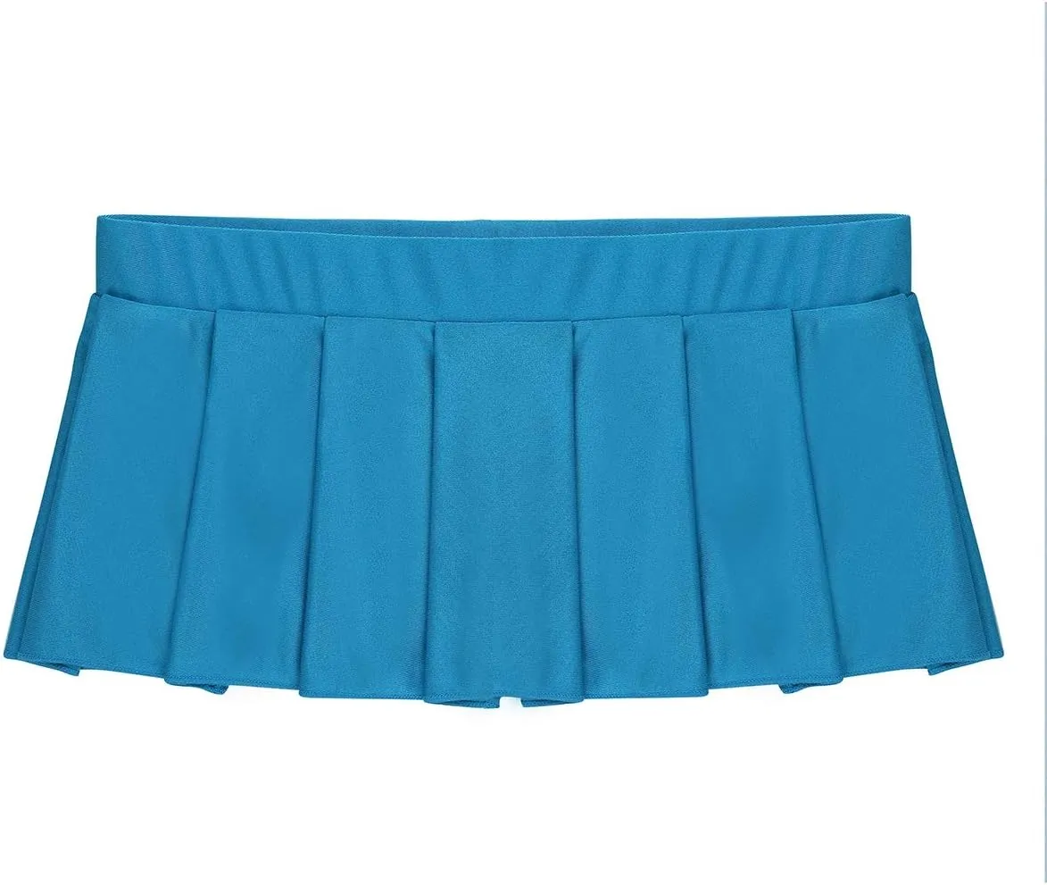 Women's Schoolgirl Cosplay Costome Low Rise Mini Pleated Skirt Party Clubwear Outfits