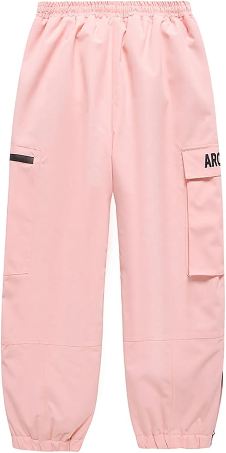 Women's Snow Hiking Pants Insulated Outdoor Snow Ski Pants Warm Winter Soft Shell with Pockets