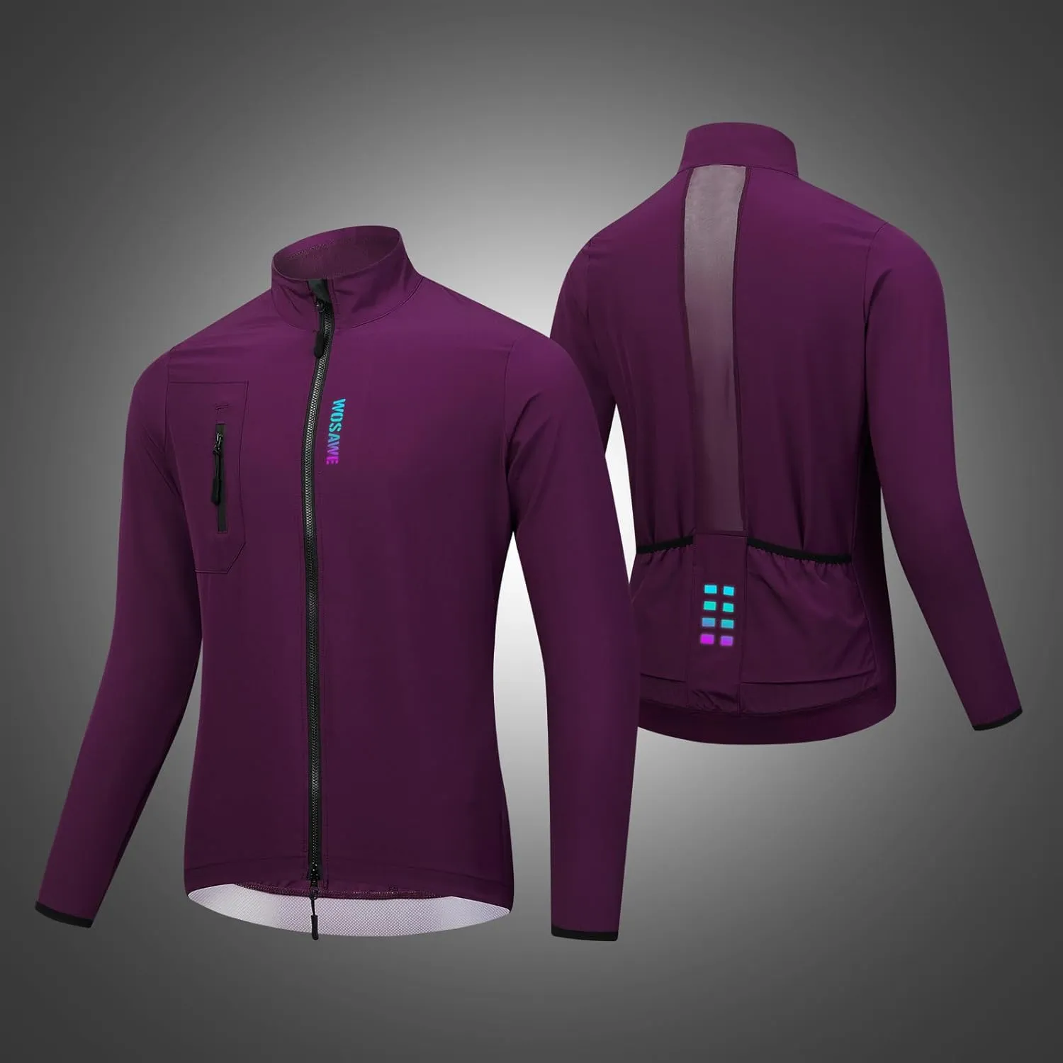 WOSAWE Cycling Jacket Men Quick Drying Bicycle Summer Jackets Lightweight Jersey