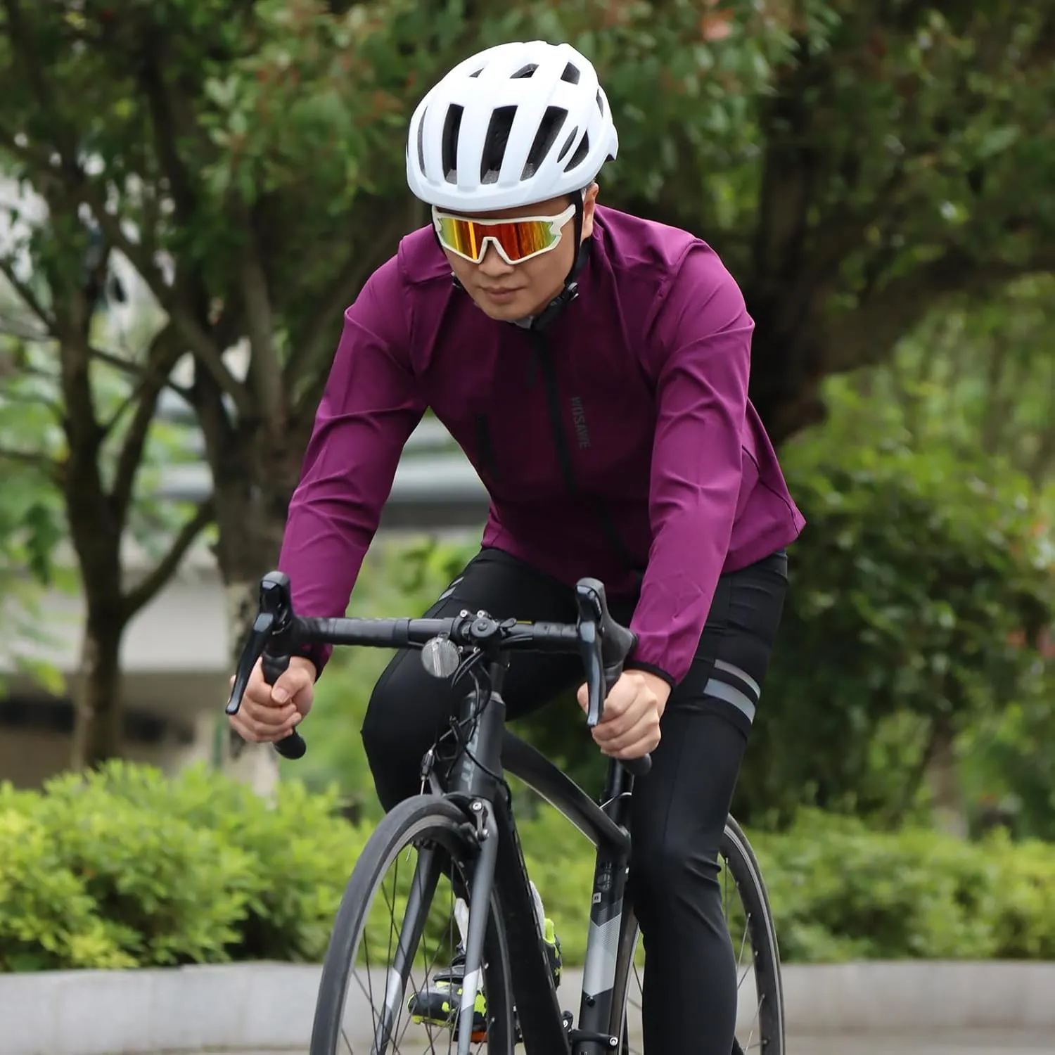 WOSAWE Cycling Jacket Men Quick Drying Bicycle Summer Jackets Lightweight Jersey