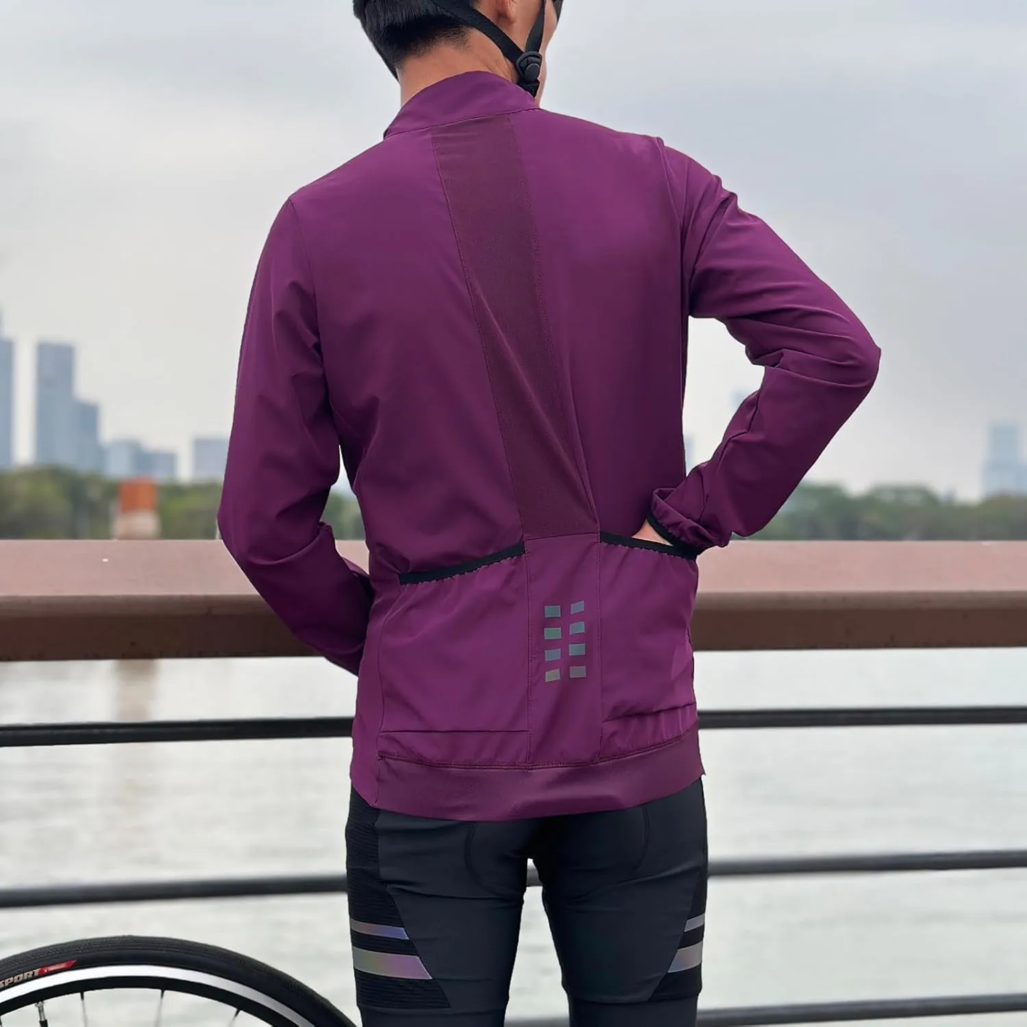 WOSAWE Cycling Jacket Men Quick Drying Bicycle Summer Jackets Lightweight Jersey