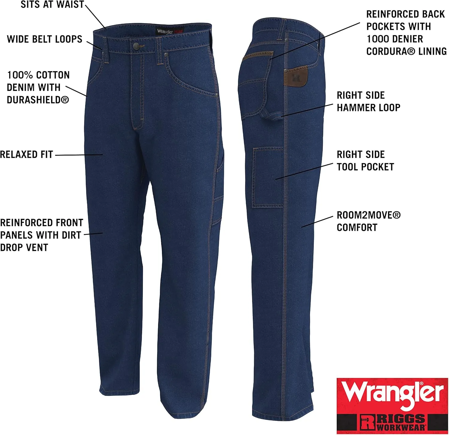 Wrangler Men's Riggs Workwear Contractor Jeans