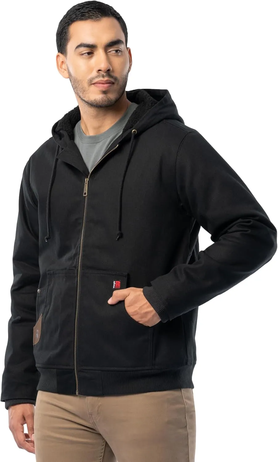 Wrangler Men's Sherpa Lined Workwear Jacket