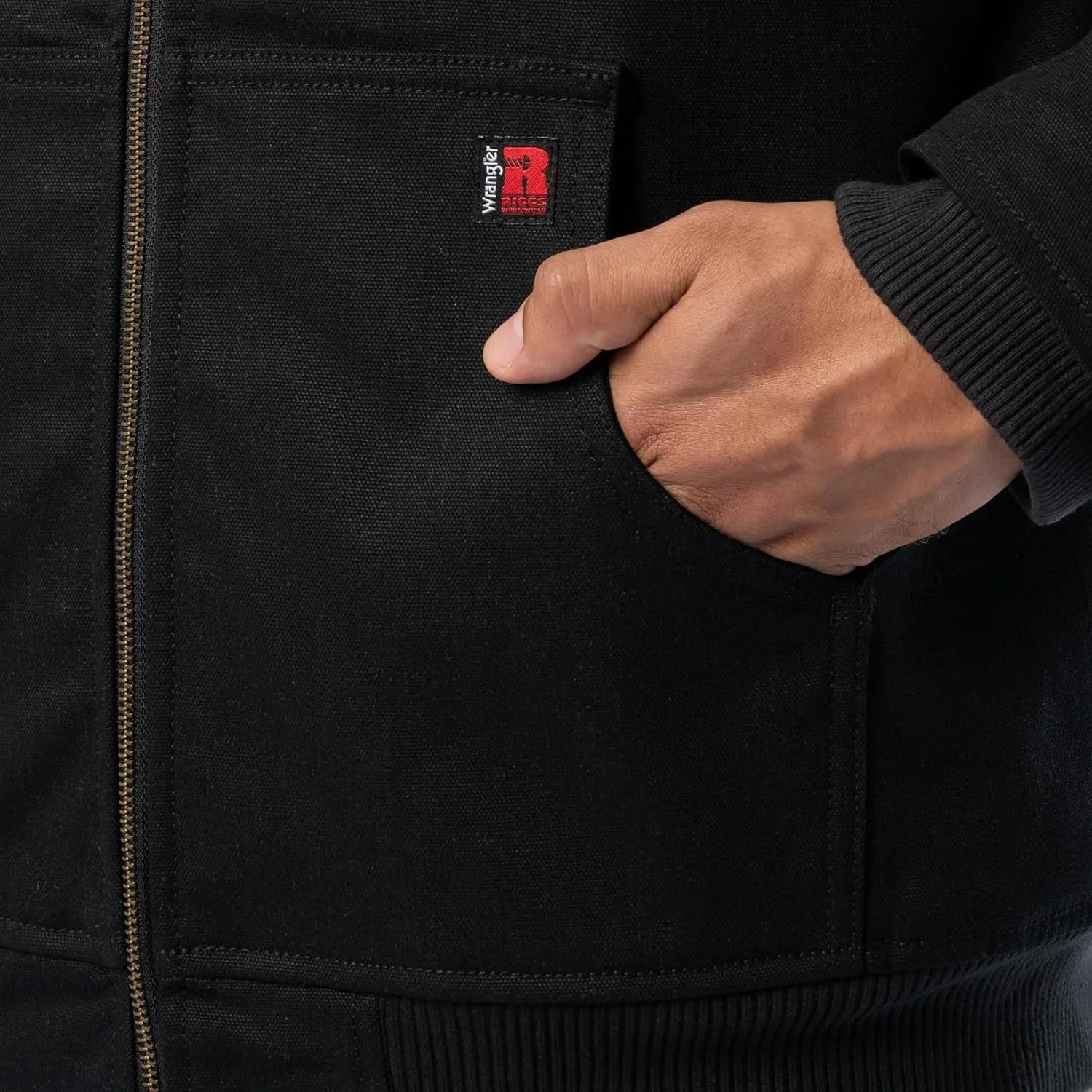 Wrangler Men's Sherpa Lined Workwear Jacket