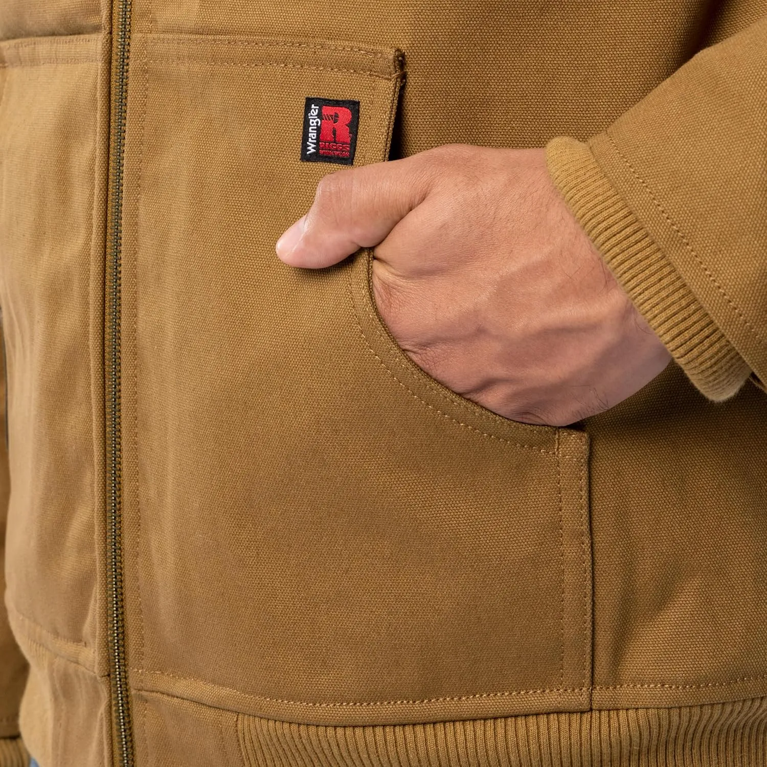 Wrangler Men's Sherpa Lined Workwear Jacket