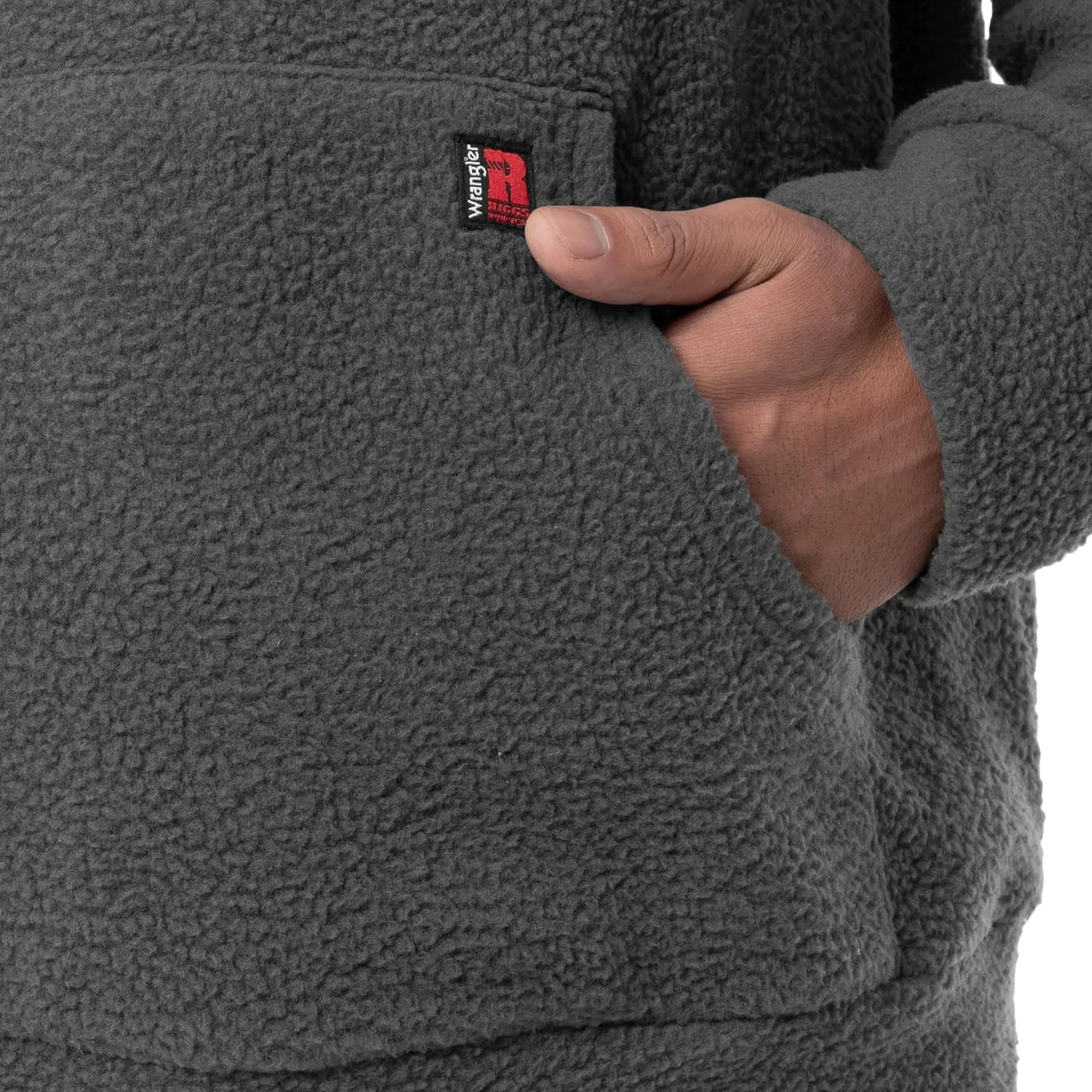Wrangler Men's Sherpa Pullover Hoodie