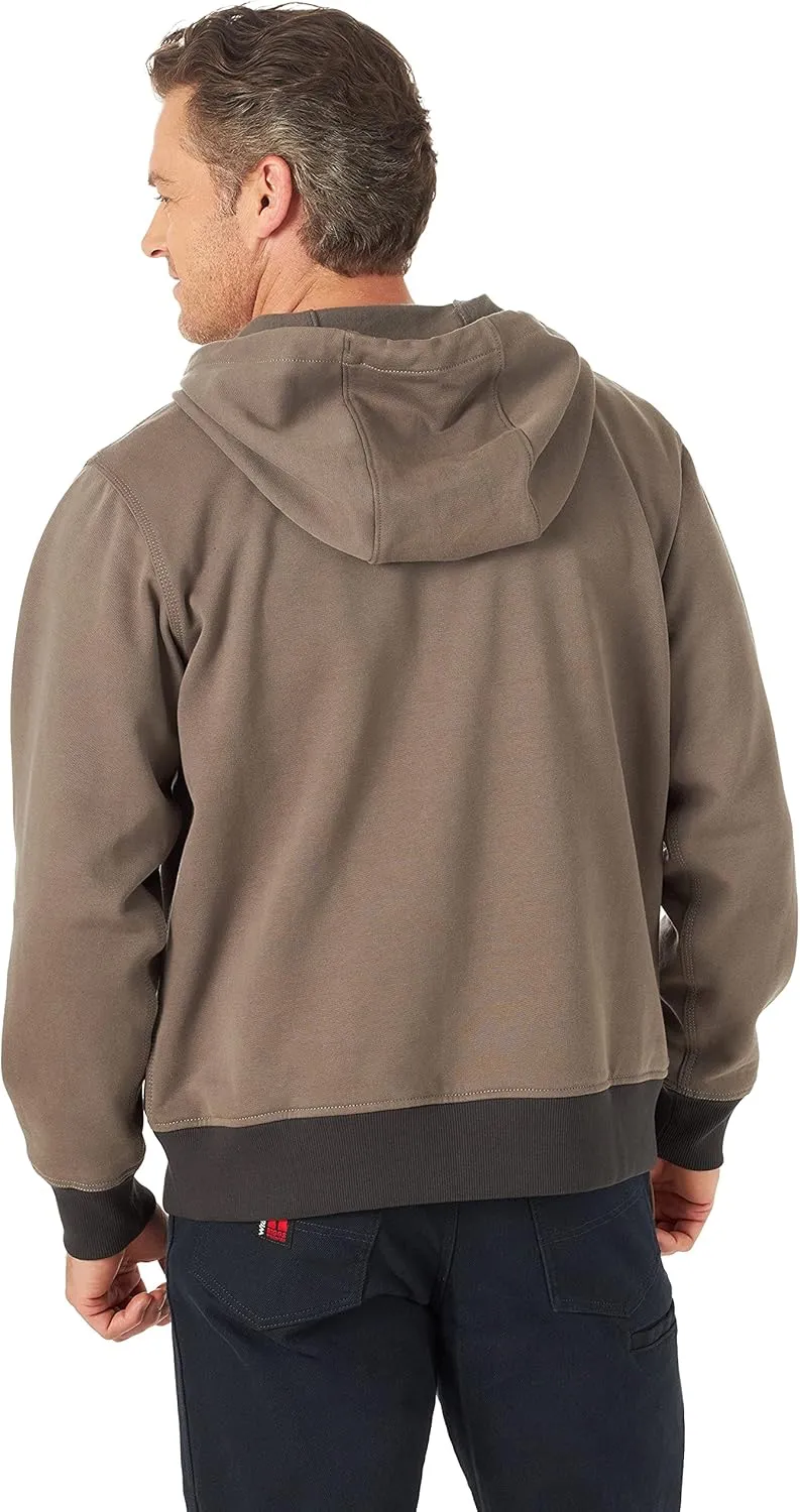 Wrangler Men's Tough Layers Full Zip Work Hoodie