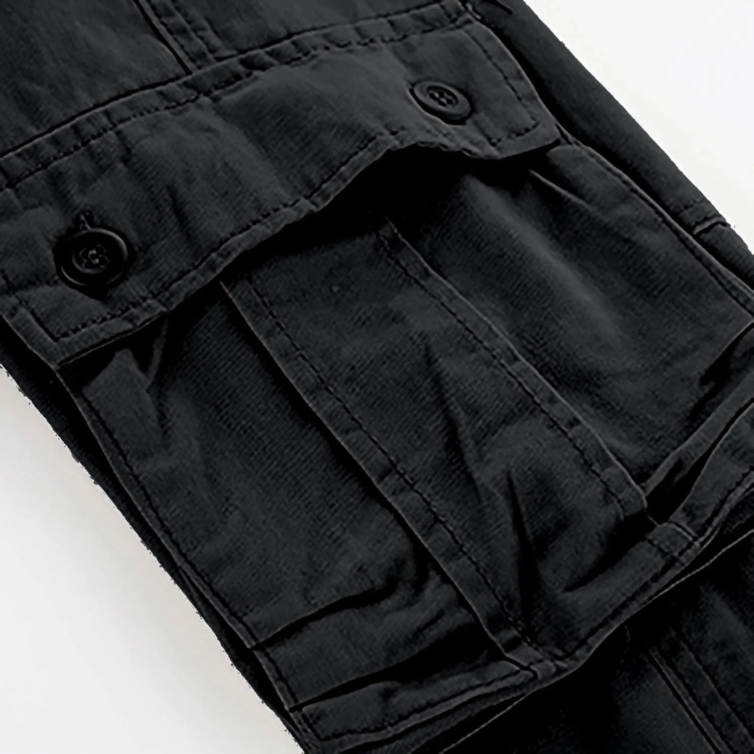 ZYXTIM Men's Combat Camo Cargo Trousers Oversize Ripstop Military Tactical Pants Hiking Joggers Multi Pockets Work Bottoms